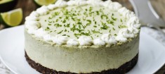 Limetin cheesecake obrezan